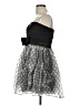 Mystic 100% Polyester Silver Cocktail Dress Size L - photo 5
