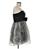Mystic 100% Polyester Silver Cocktail Dress Size L - photo 4