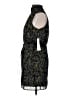 Aqua 100% Polyester Tweed Black Cocktail Dress Size M - photo 5