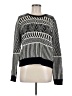 Topshop Chevron-herringbone Black Pullover Sweater Size 8 - photo 1