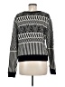 Topshop Chevron-herringbone Black Pullover Sweater Size 8 - photo 2