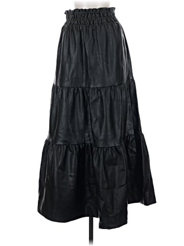 By Anthropologie Faux Leather Skirt (view 1)