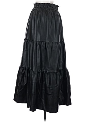 By Anthropologie Faux Leather Skirt (view 2)