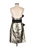Phoebe Couture 100% Polyester Metallic Gold Cocktail Dress Size 6 - photo 2