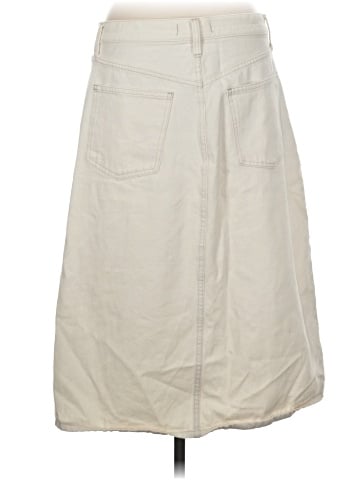 Madewell Denim A-Line Midi Skirt in Vintage Canvas Wash (view 2)