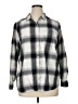 SO 100% Cotton Plaid Gray Long Sleeve Button-Down Shirt Size XL - photo 1