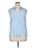 Talbots 100% Viscose Blue Sleeveless Blouse Size XL - photo 1
