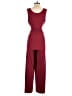 Gilli Solid Burgundy Jumpsuit Size S - photo 2