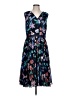 Talbots Print Blue Cocktail Dress Size 12 - photo 1