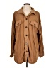 La Miel Brown Long Sleeve Button-Down Shirt Size L - photo 1