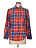 Old Navy Plaid Orange Long Sleeve Button-Down Shirt Size L - photo 1