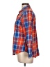 Old Navy Plaid Orange Long Sleeve Button-Down Shirt Size L - photo 5
