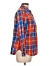 Old Navy Plaid Orange Long Sleeve Button-Down Shirt Size L - photo 4