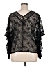 Candie's Black 3/4 Sleeve Blouse Size XL - photo 2