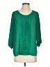 Q&A Green 3/4 Sleeve Blouse Size S - photo 1