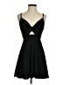 Mi ami Solid Black Cocktail Dress Size XXS - photo 1