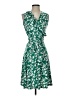 Leota Print Green Casual Dress Size S (petite) - photo 1