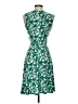 Leota Print Green Casual Dress Size S (petite) - photo 2