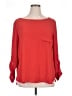 Ann Taylor LOFT 100% Polyester Red 3/4 Sleeve Blouse Size XL - photo 1