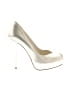 Stuart Weitzman Metallic Ivory Heels Size 8 1/2 - photo 1