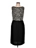 Studio 1 100% Polyester Animal Print Black Cocktail Dress Size 10 - photo 1