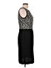 Studio 1 100% Polyester Animal Print Black Cocktail Dress Size 10 - photo 4