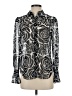 Milly 100% Polyester Silver Long Sleeve Blouse Size P (petite) - photo 1