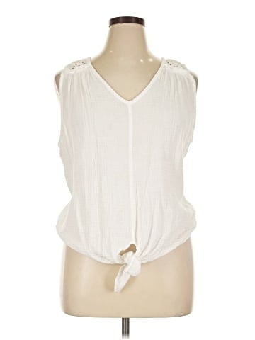 Red Haute Sleeveless Blouse (view 1)