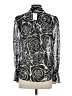 Milly 100% Polyester Silver Long Sleeve Blouse Size P (petite) - photo 2