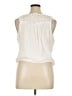 Red Haute Ivory Sleeveless Blouse Size XL - photo 2