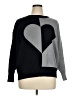 Cable & Gauge Hearts Black Pullover Sweater Size 1X - photo 1