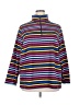 Lands' End 100% Polyester Stripes Purple Pullover Sweater Size 2X - photo 1