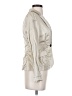 Burberry Metallic Ivory Tan Ruched Seams Blazer Size 4 - photo 4