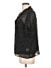 CeCe Polka Dots Black 3/4 Sleeve Blouse Size L - photo 5