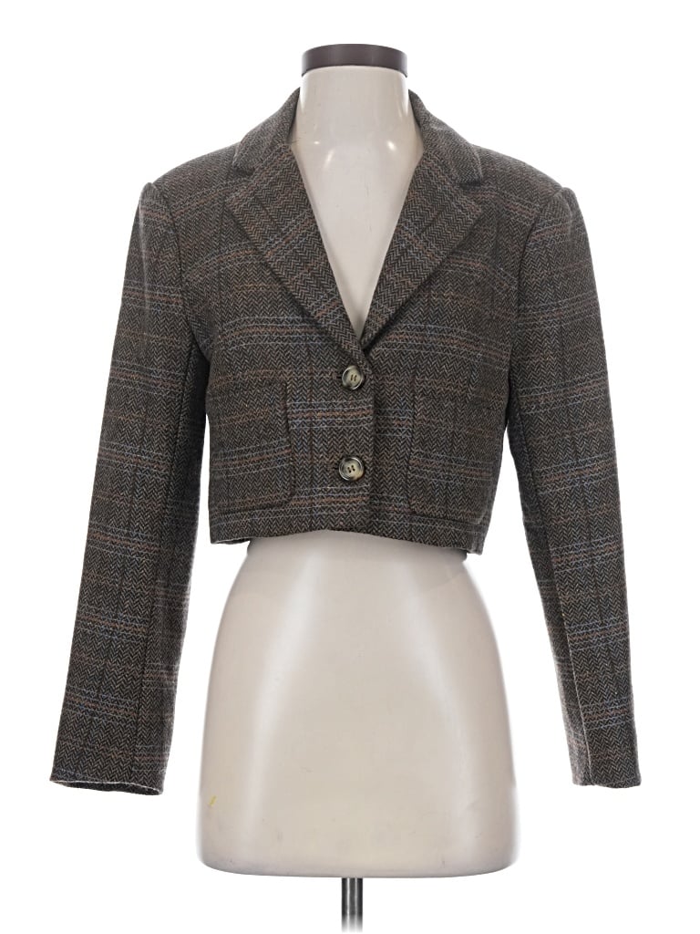 Pre-owned Astr Blazer Jacket In Gray