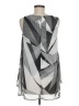 DressBarn 100% Polyester Black Silver Sleeveless Blouse Size M - photo 2