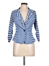Top 10 Blue 3/4 Sleeve Blouse Size 10 - photo 1