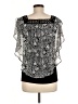 Alyx 100% Polyester Black Short Sleeve Blouse Size M - photo 2