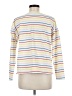 Kule 100% Cotton Stripes White Long Sleeve Top Size M - photo 2