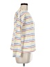 Kule 100% Cotton Stripes White Long Sleeve Top Size M - photo 4