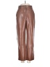 Babaton 100% Polyurethane Brown Faux Leather Pants Size 0 - photo 1