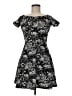 Aqua Print Black Casual Dress Size M - photo 1