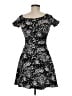 Aqua Print Black Casual Dress Size M - photo 2