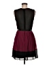 ASOS 100% Polyester Color Block Burgundy Cocktail Dress Size 6 - photo 2
