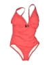 MICHAEL Michael Kors Hearts Red One Piece Swimsuit Size 6 - photo 1