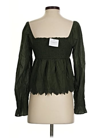 American Eagle Outfitters Long Sleeve Blouse (view 2)