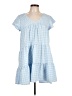 Mi ami Checkered-gingham Blue Casual Dress Size L - photo 1