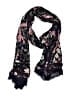 Unbranded Paisley Black Scarf One size - photo 1