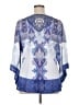 One World Blue 3/4 Sleeve Blouse Size 1X - photo 2
