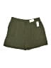 Maurices Solid Green Shorts Size L - photo 1